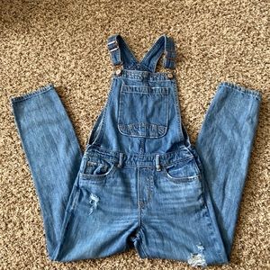 Gap overalls! Gently worn distressed girls overall.